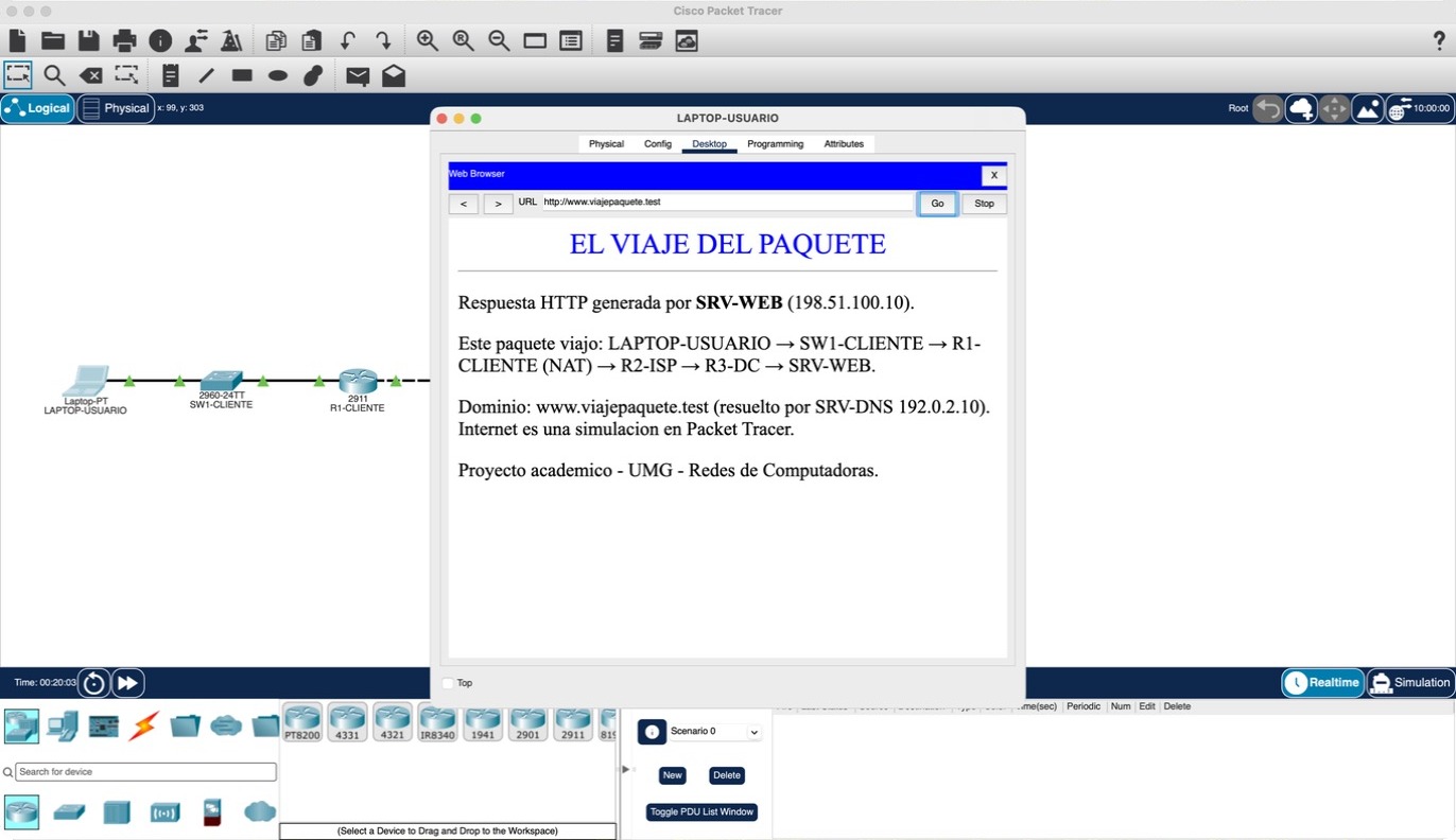 EV-05 Navegador de la laptop