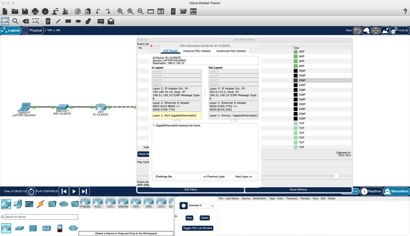 EV-13 PDU en R1-CLIENTE